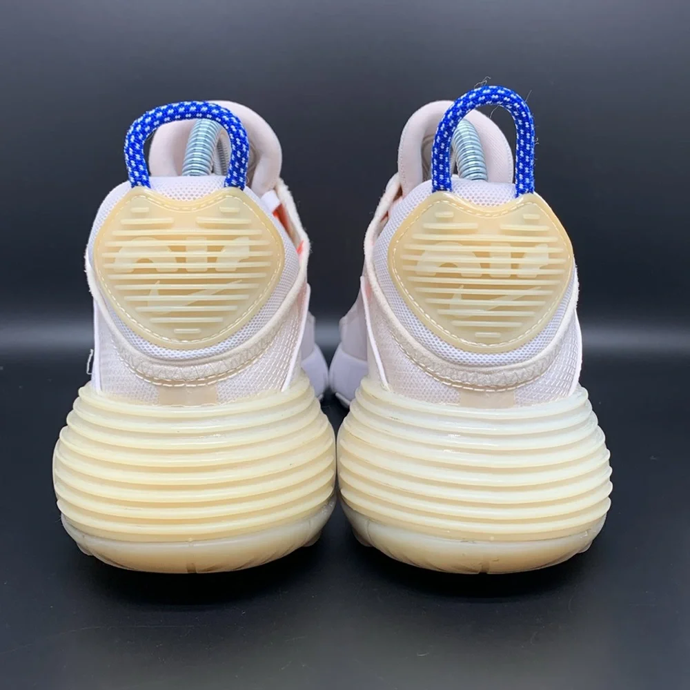 Nike Air Max 2090 White Racer Blue Crimson Running Shoes CT1290-100 Women’s Sz 9